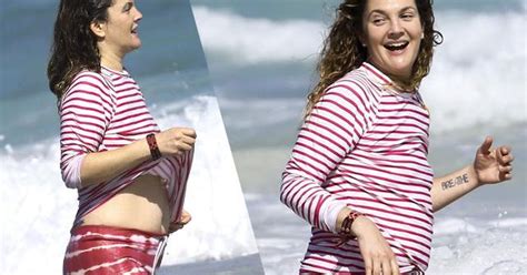 Drew Barrymore Bikini Wetsuit Boobs Belly Photos Actress Shows Off Her Nipples On Vacation In