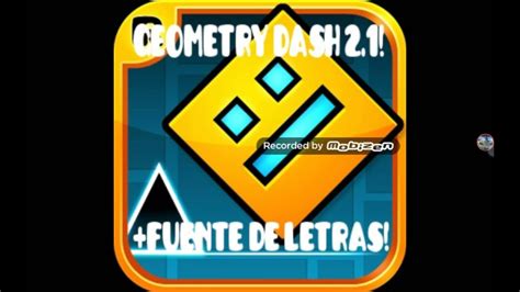 Geometry Dash 2 1 Gratis Fuente De Letras YouTube