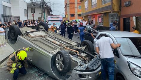 Una Persona Resulta Lesionada En Volcamiento De Un Carro En Manizales