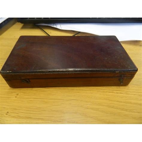 Wooden Cased Edwardian Instrument Case And Contents