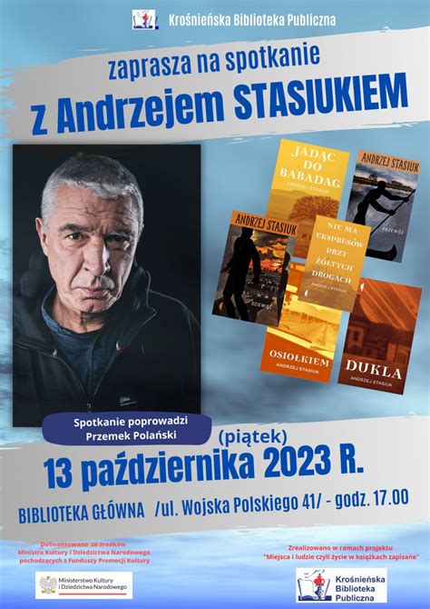 Andrzej Stasiuk spotkanie w Krośnieńskiej Bibliotece Publicznej