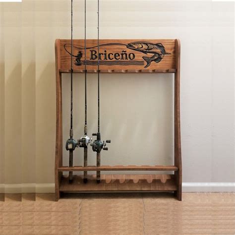 Fishing Rack Carved Rod Rack Fishing Pole Holder Rod Rack Father S