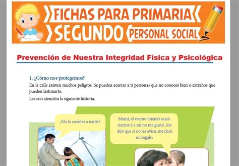 Ficha de Prevención de Nuestra Integridad Física y Psicológica para