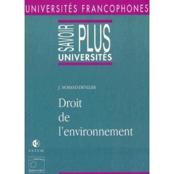 Droit De L Environnement Jacqueline Morand Deviller Achat Livre Fnac