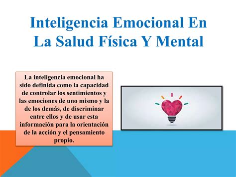 Salud Mental F Sica Y Emocional Ppt