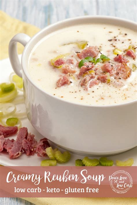 Creamy Reuben Soup Low Carb Keto Peace Love And Low Carb Recipe