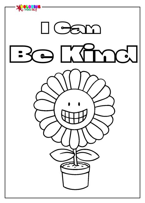 Imagenes De Amabilidad Para Dibujar Kindness Coloring Page Paginas