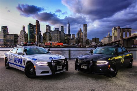 NY State Police Troop NYC & NYPD Highway 2. Taken in Downtown Brooklyn ...