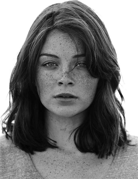 Freckles Women Face Monochrome Brunette HD Wallpaper Rare Gallery