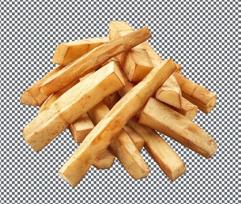 Premium PSD Crispy Fried Cassava Isolated On Transparent Background