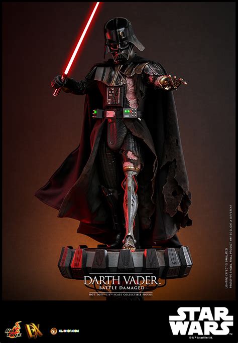 Hot Toys DX B Star War Th Scale Darth Vader Battle Damaged Collectible Figure
