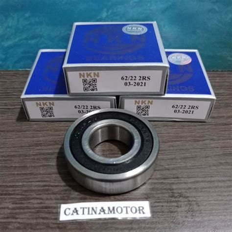 Jual BEARING 62 22 2RS TUTUP KARET 22x50x14 MM HARGA 1 PCS Shopee