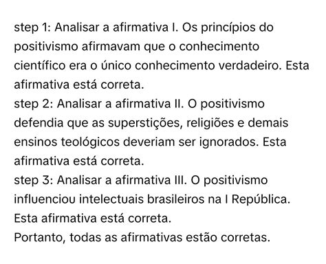 Considere As Afirmativas A Seguir - Solved: Considere as afirmativas a seguir: I. Os princípios do ...