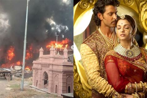 Hrithik Roshan And Aishwarya Rai Bachchans Jodhaa Akbar Set Caught