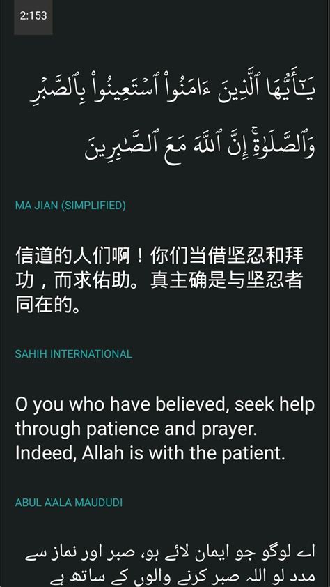 O You Who Have Believed Seek Help Through Patience And