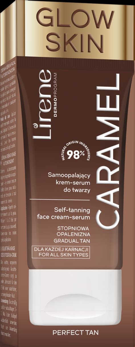 LIRENE Perfect Tan samoopalający krem serum do twarzy Caramel 50