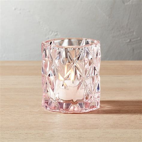 Betty Pink Tea Light Candle Holder Cb2