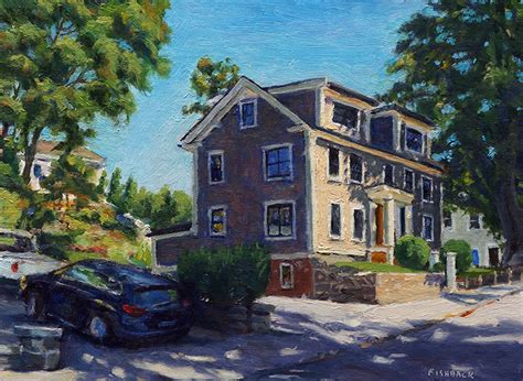 Daniel Fishback Rockport Mass Home Oil Painting Entry August