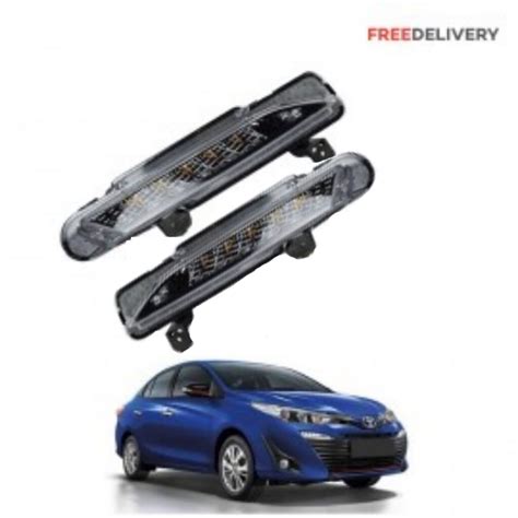 DLAA TOYOTA YARIS FRONT BUMPER DRL LED OEM TURN Motomotives