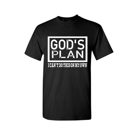 Gods Plan T Shirt Gods Shirt Jesus Clothes T Shirts With Sayings