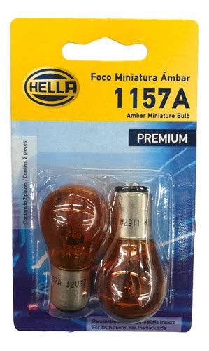 Set X Focos Hal Geno Hella Premium Bulbo V A W Meses Sin