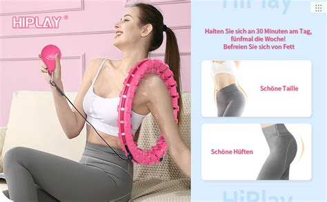 Hiplay Smart Hula Hoop Nicht Runter F Llt Smart Reifen Hoop Fitness