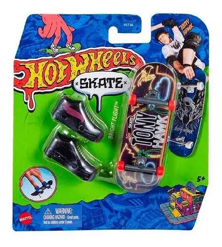 Hot Wheels Skate De Dedo E Tenis Bright Flight Hgt Mattel Frete Gr Tis