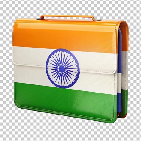 Premium Psd Indian Flag Trapper Keeper On Transparent Background