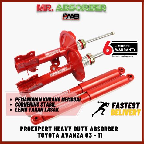 Toyota Avanza Proexpert Heavy Duty Absorber Shopee Malaysia