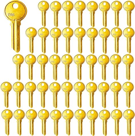 Brass Finish Key Blanks5ya1 Y1 Uncut Blank Keys Pack Of 50 Keys