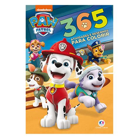 Livro Atividades Para Colorir Patrulha Canina Infantil Compre