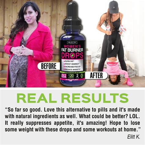 Premium Natural Fat Burner And Energy Drops For Women With Adaptogens