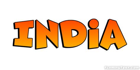 India Logo | Free Name Design Tool from Flaming Text