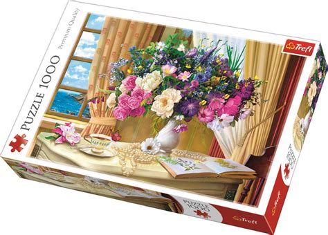 Puzzle Fleurs Le Matin 1 000 Pieces PuzzleMania Fr