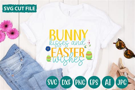 Bunny Kisses And Easter Wishes SVG Cut File By Design Get TheHungryJPEG