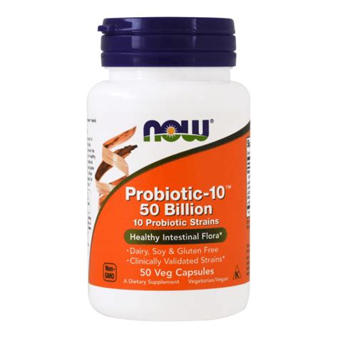 Now Foods Probiotic 10 50 Billion 50 Caps MZ Store