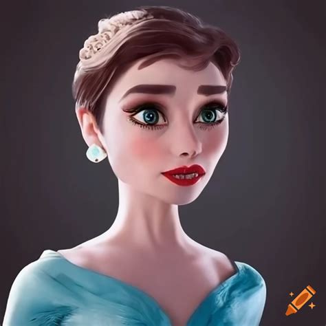 Audrey Hepburn As Elsa From Frozen On Craiyon