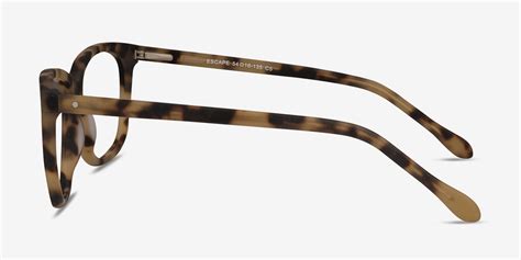 Escape Rectangle Matte Tortoise Full Rim Eyeglasses Eyebuydirect