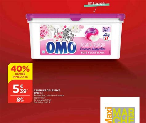 Promo Capsules De Lessive Omo chez Maximarché iCatalogue fr