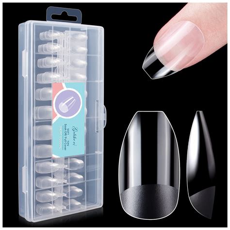 Gelike Ec Press On Nails 240pcs Clear Short Squoval Full Cover Nail