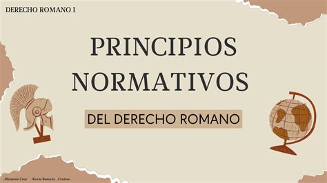 Solution Principios Normativos Del Derecho Romano Studypool