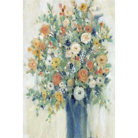 Winston Porter Vase Of Spring Flowers II On Canvas By Tim OToole Print