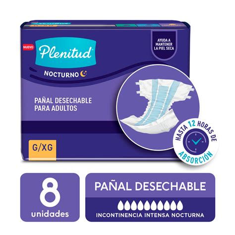 Pañales para Adultos Plenitud Nocturno Talla G XG Inkafarma