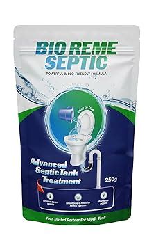 Bio Reme Septic Tank Cleaner Bacteria Reduces Sludge Build Up Odour