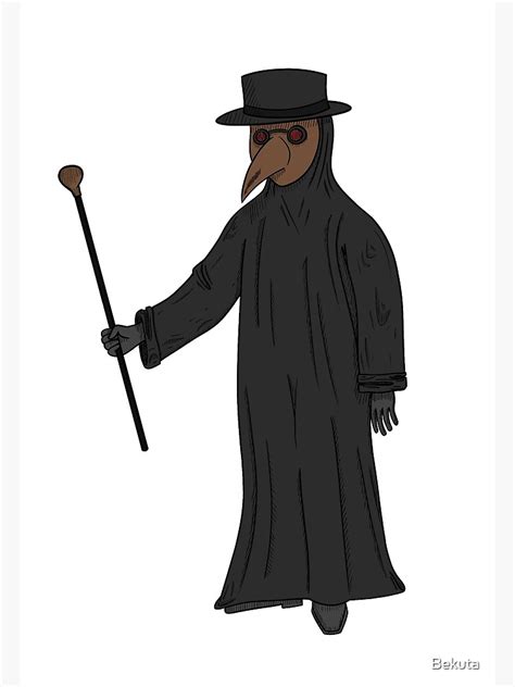 Medieval Plague Doctor Color Poster For Sale By Bekuta Redbubble