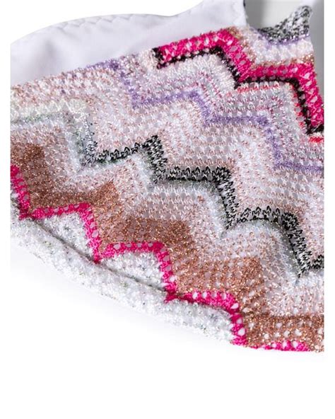 Missoni Triangle Bikini Set In Pink Lyst