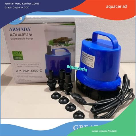 Jual Mesin Pompa Celup Kolam Aquarium Air Power Head Armada Am Psp