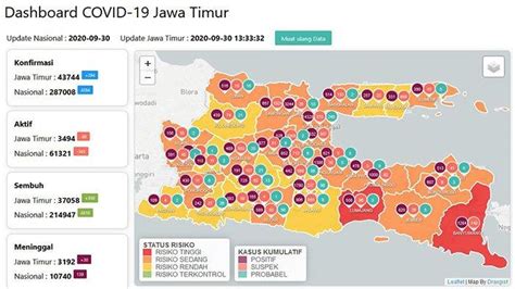 Update Virus Corona Surabaya Dan Jatim 1 Oktober 2020 Positif Covid 19