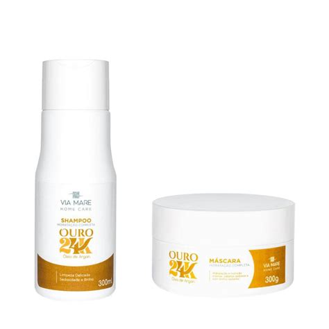 Kit Ouro K Shampoo E M Scara Hidrata O Completa Submarino