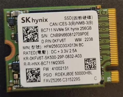 Dysk SSD SK Hynix BC711 NVMe M 2 256GB PCIe Gen3 27 Sklep Opinie